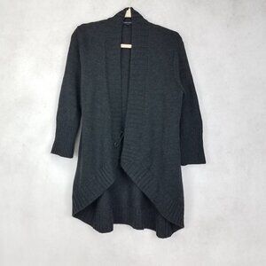Eileen Fisher Size S Merino Wool Cardigan Sweater in Charcoal Gray